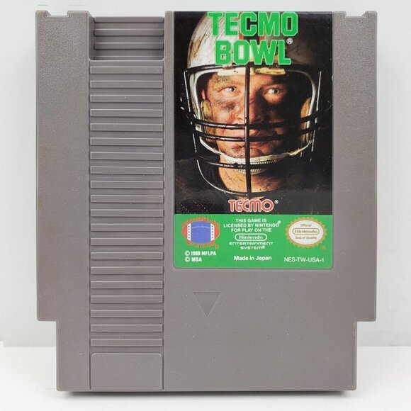 Tecmo Bowl NES Nintendo Video Game 1989 Authentic Tested - Picture 1 of 10